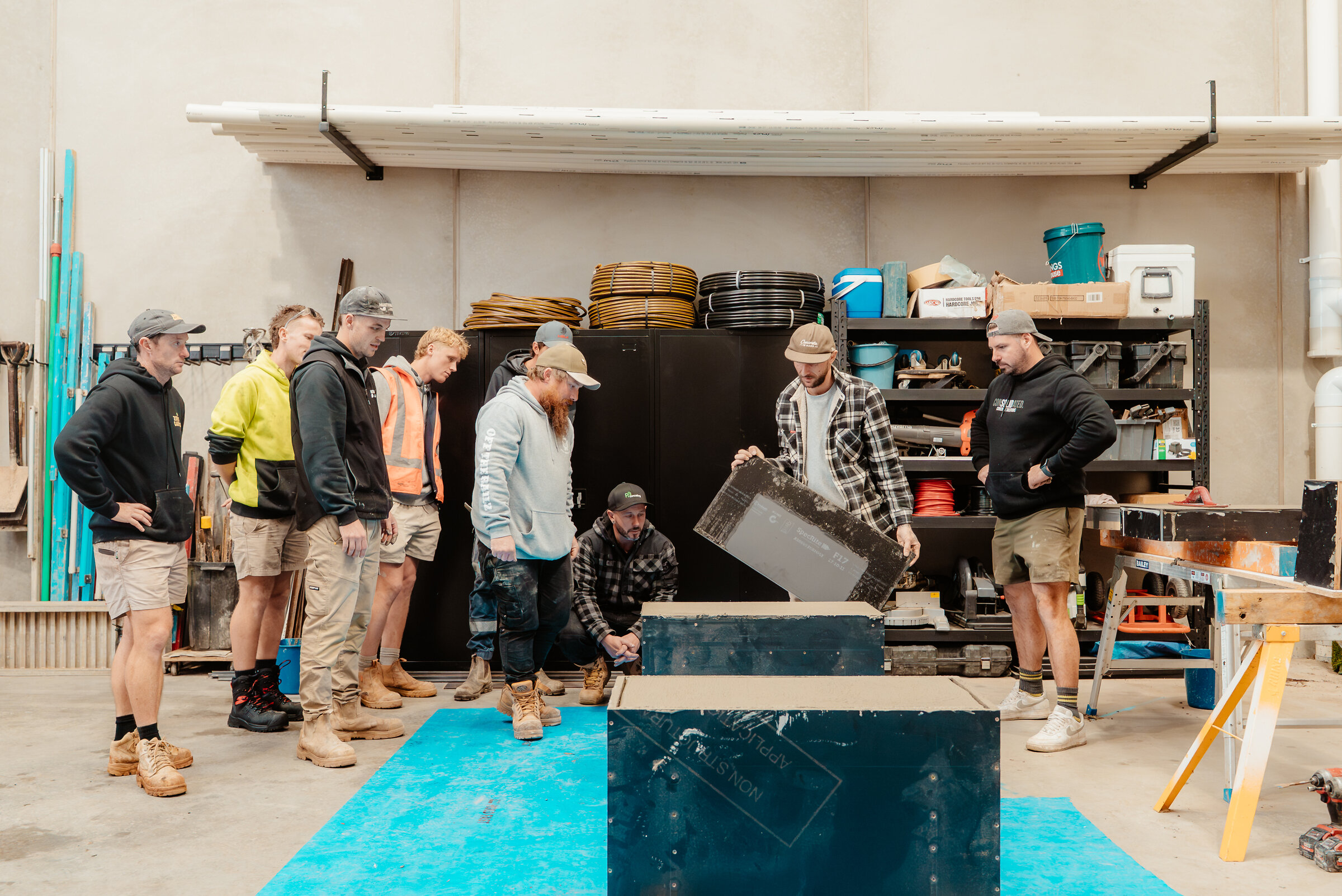 Inside Concrete Artistry workshop, June 2026